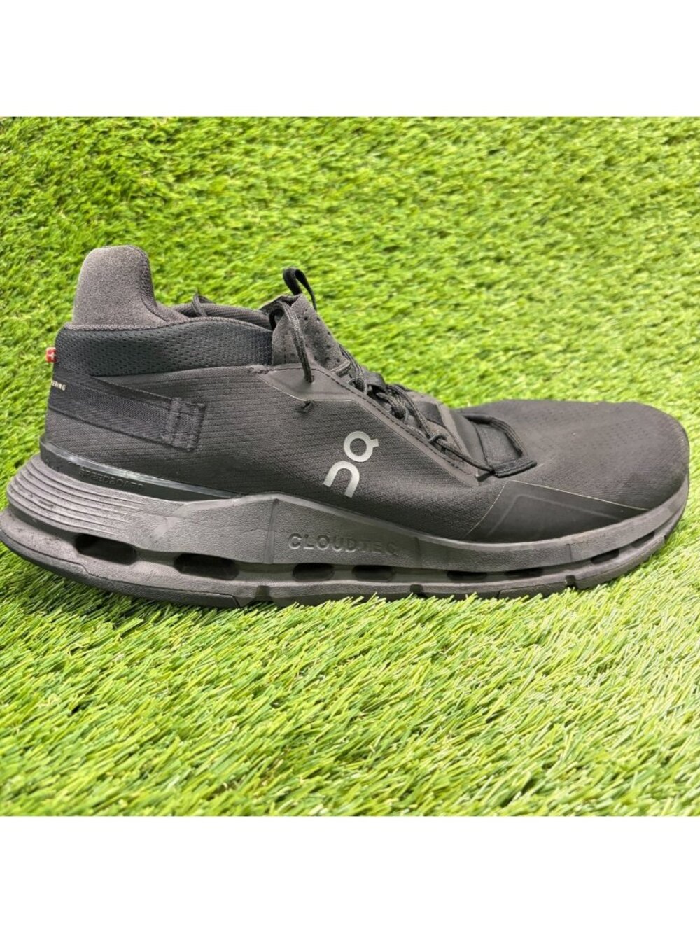 On Cloudnova 2 Mens Size 13 All Black Athletic Running Walking Shoes Sneakers